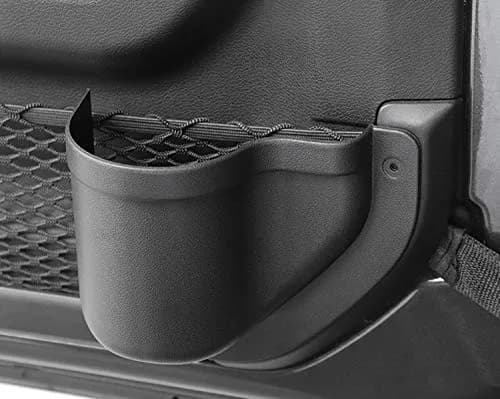 YOCTM 2-PACK Front Door Organizer Tray for Jeep Wrangler JL 2018-2025 | Interior Storage Box thumbnail 4