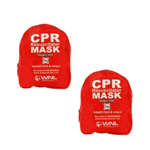 WNL Products CPR Rescue Mask Kit with Infant Mask, Adult/Child Mask, Soft Case, 2-Pack | Professional Healthcare India thumbnail 1