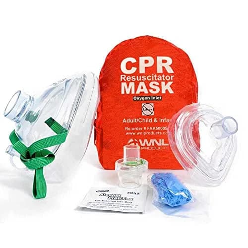 WNL Products CPR Rescue Mask Kit with Infant Mask, Adult/Child Mask, Soft Case, 2-Pack | Professional Healthcare India thumbnail 5