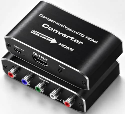 Koopman-Tech Component to HDMI Converter 2.6 x 2.1 x 0.75 in | Supports 1080P Video & Audio thumbnail 1
