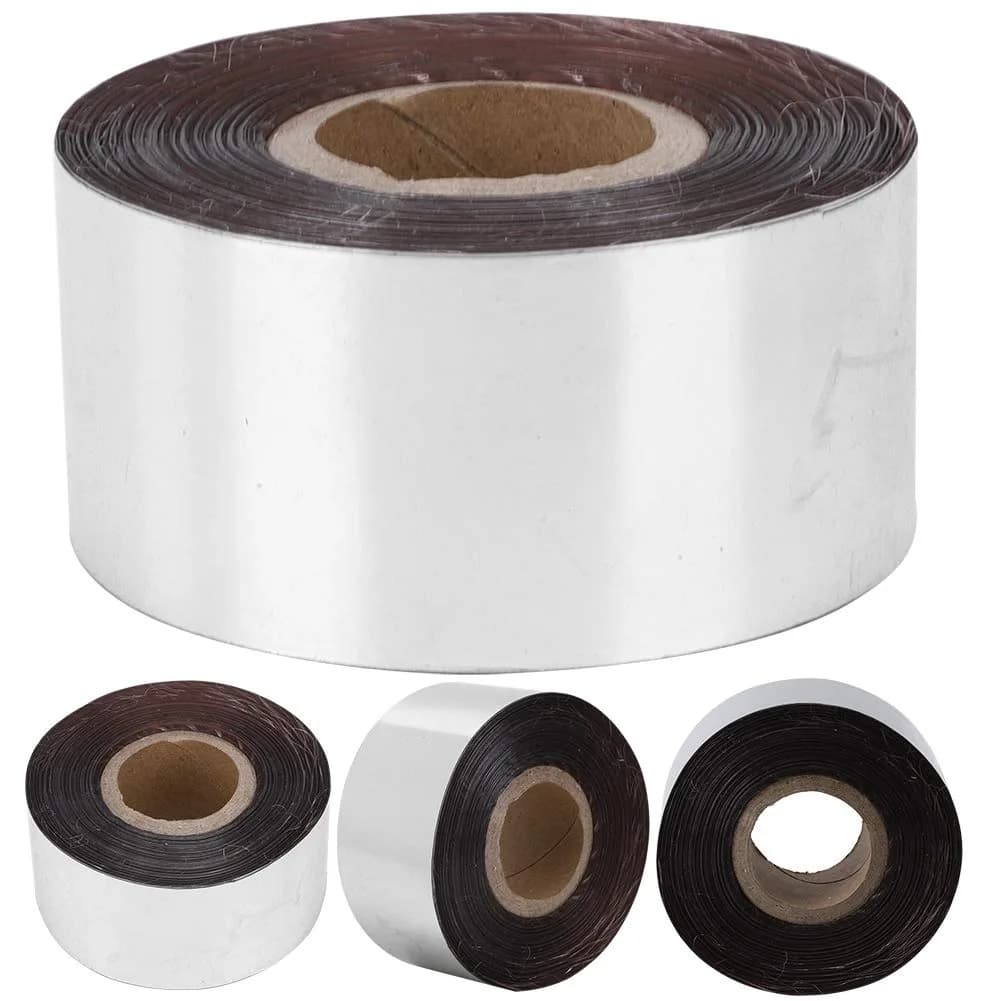 Yinuoday Hot Stamping Foil Paper Gold 120m (393.7ft) | For Leather, Paper, Wood, Cloth & Gift Boxes — silver