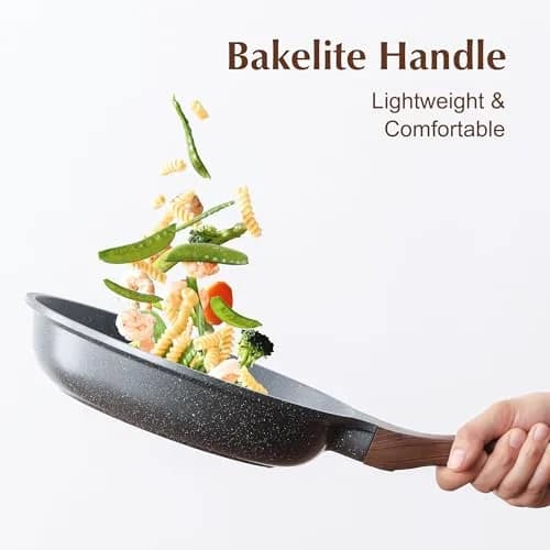 SENSARTE 11 Inch Nonstick Frying Pan Skillet | Swiss Granite Coating, PFOA Free, Induction Compatible thumbnail 4
