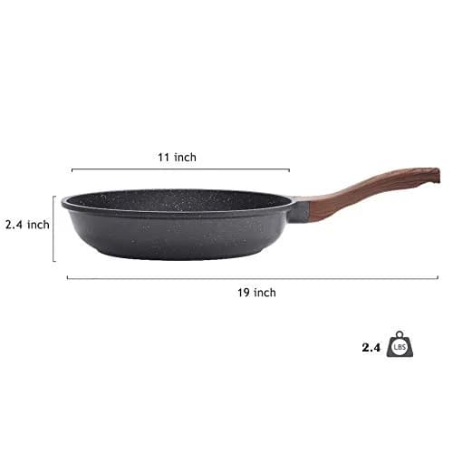 SENSARTE 11 Inch Nonstick Frying Pan Skillet | Swiss Granite Coating, PFOA Free, Induction Compatible thumbnail 8