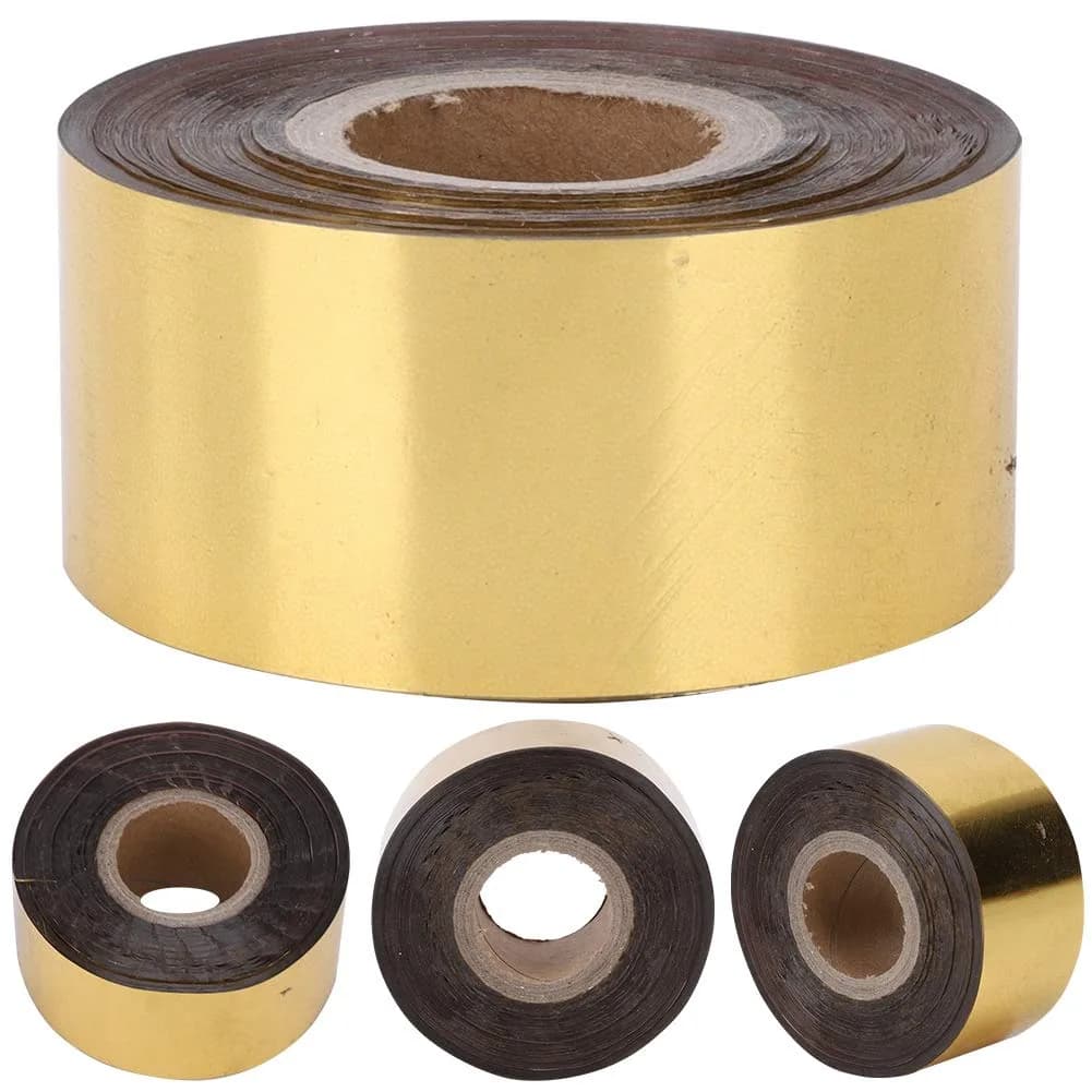 Yinuoday Hot Stamping Foil Paper Gold 120m (393.7ft) | For Leather, Paper, Wood, Cloth & Gift Boxes — Gold