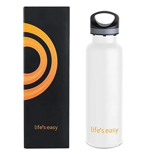Life's Easy 20 oz Insulated Stainless Steel Sports Water Bottle | Keeps Hot 8h & Cold 24h thumbnail 8