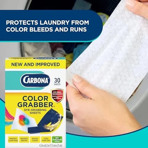 Carbona Color Grabber Sheets 30 Count | Prevents Color Runs & Bleeding in Laundry thumbnail 2