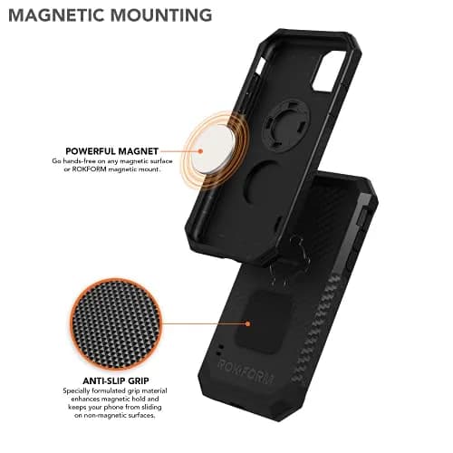 Rokform Rugged Series iPhone 11 Case with RokLock Twist Lock & Magnetic Mount - Black thumbnail 3