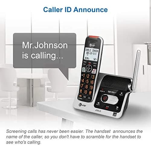 AT&T BL102-3 DECT 6.0 Cordless Landline Phone with Answering Machine, Call Blocking, Caller ID Announcer, Audio Assist, Intercom, 3 Handsets | Unsurpassed Range thumbnail 8