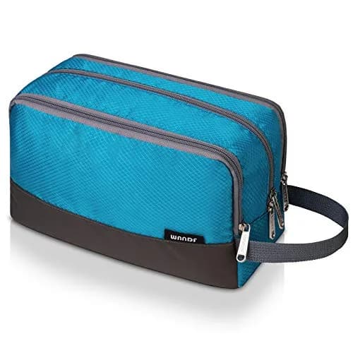 WANDF Travel Toiletry Bag for Men, Small Dopp Kit | 25cm x 12cm x 5cm (9.5" x 4.7" x 5.9") thumbnail 1