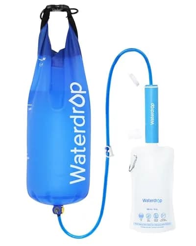 Waterdrop Gravity Water Filter Straw with 1.5 Gal Bag, 0.1 Micron 5-Stage Filtration | Survival Water Purifier for Travel, Backpacking and Emergency Preparedness thumbnail 1