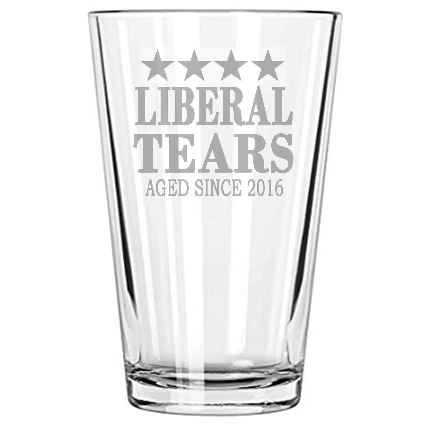 alankathy mug Liberal Tears Republican Idea Wine Glass 473ml (16 oz) | Humorous Political Statement Glass