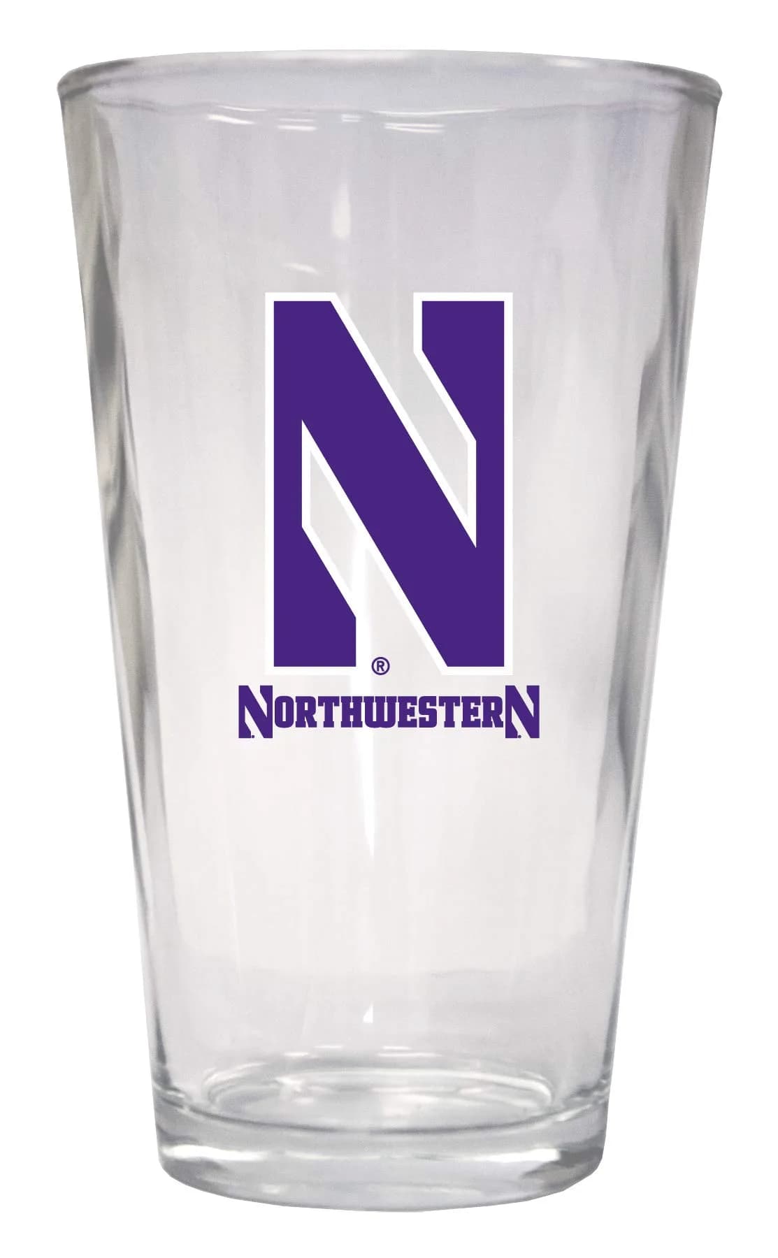 R and R Imports Northwestern University Wildcats 16 oz Pint Glass | Officially Licensed College Fanware — 16 Ounces