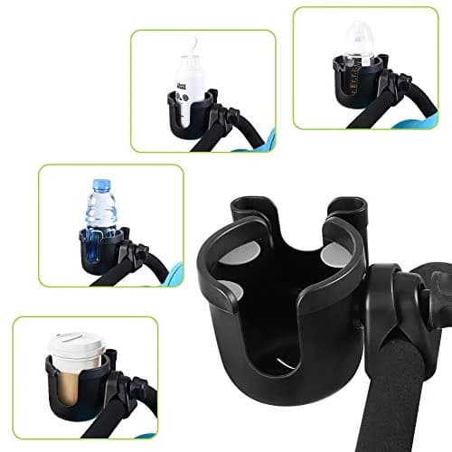 Accmor Stroller Cup Holder with Phone Holder, Universal Fit, 2-in-1 Drinks & Cell Phone Holder for Uppababy Nuna Strollers thumbnail 8