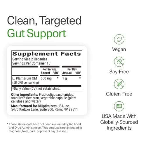 BIOptimizers Probiotic Breakthrough 30 Capsules | Gut & Digestive Support for Adults thumbnail 8