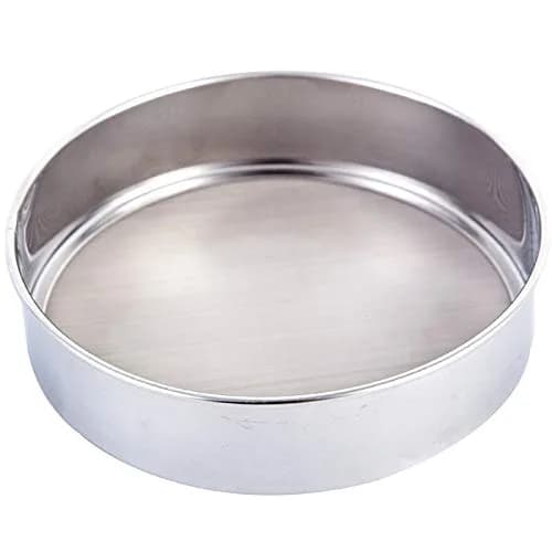 Falytemow Flour Sifter, Round Stainless Steel 40 Mesh Fine Sieve for Baking | Durable, Lightweight & Easy to Clean — 40 Mesh
