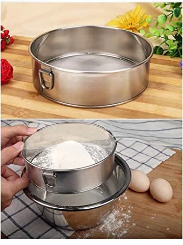 Falytemow Flour Sifter, Round Stainless Steel 40 Mesh Fine Sieve for Baking | Durable, Lightweight & Easy to Clean thumbnail 6