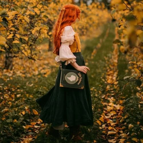 Well Read Crossbody Purse for Book Lovers - Vegan Leather, Large | Inspired by Little Women thumbnail 5