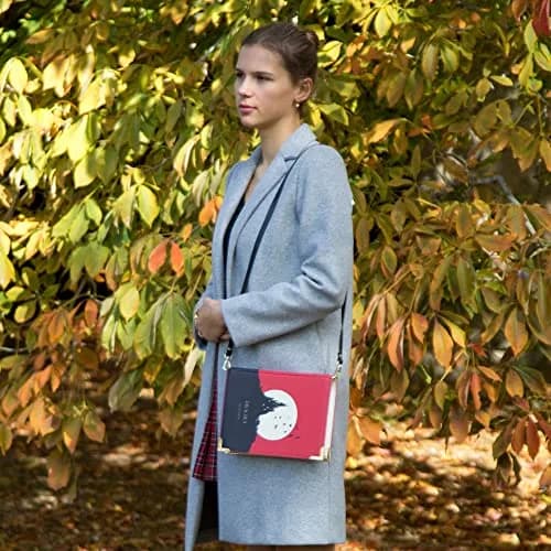 Well Read Crossbody Purse for Book Lovers - Dracula, Vegan Leather, Large | Gothic Book Cover Handbag thumbnail 8