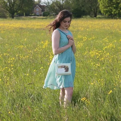 Well Read Alice in Wonderland Large Book Themed Purse for Literary Lovers – Handbag & Crossbody Bag, Faux Leather, 25x19x5cm thumbnail 3