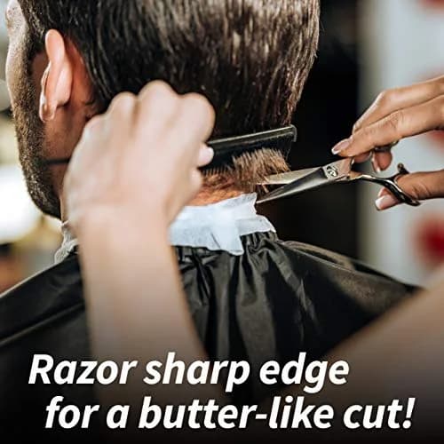 JW Shears CRX Professional Hair Cutting & Thinning Shear Set with Razor, 6cm (2.36in) Blade, Japanese Stainless Steel | Value Kit for Stylists & Home Use thumbnail 8