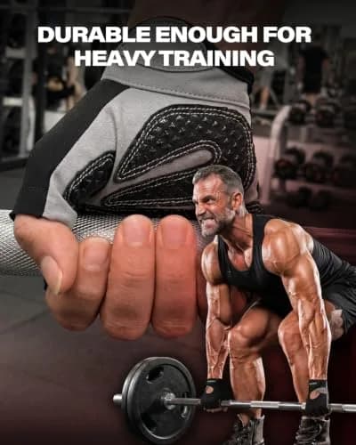 VINSGUIR Workout Gloves for Men and Women, Weight Lifting Gloves with Excellent Grip, Lightweight Gym Gloves for Weightlifting, Cycling, Exercise, Crosstraining, Pull ups, Fitness, Climbing and Rowing thumbnail 4