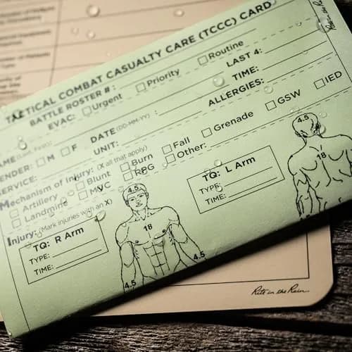 Rite in the Rain All-Weather Combat Card 6" x 5" | Weatherproof Tactical Casualty Care Card thumbnail 4