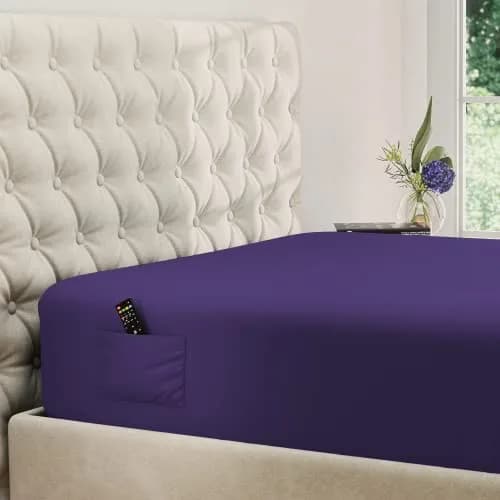 DREAMCARE Fitted Sheet Queen Size Deep Pocket 60 x 80 inches | Wrinkle-Resistant Microfiber, Hotel Luxury thumbnail 1