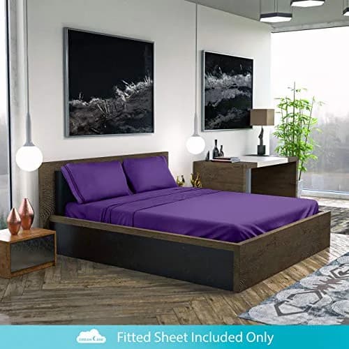 DREAMCARE Fitted Sheet Queen Size Deep Pocket 60 x 80 inches | Wrinkle-Resistant Microfiber, Hotel Luxury thumbnail 7