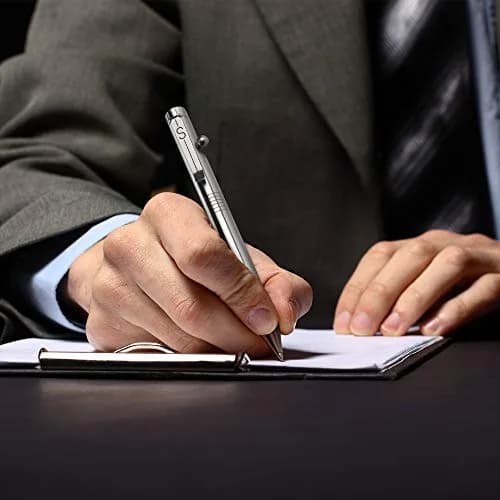 SMOOTHERPRO Stainless Steel Bolt Action Pen with Pilot G2 Refill | Heavy Duty EDC Writing Tool thumbnail 6