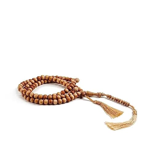 Nusantara Shop Sandalwood Tasbih 99 Beads 8mm | Natural Wood Islamic Prayer Beads for Meditation & Dhikr thumbnail 7