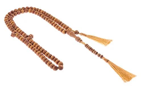 Nusantara Shop Sandalwood Tasbih 99 Beads 8mm | Natural Wood Islamic Prayer Beads for Meditation & Dhikr thumbnail 8