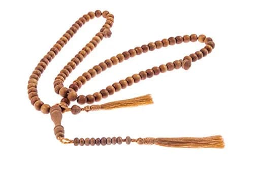 Nusantara Shop Sandalwood Tasbih 99 Beads 8mm | Natural Wood Islamic Prayer Beads for Meditation & Dhikr thumbnail 9