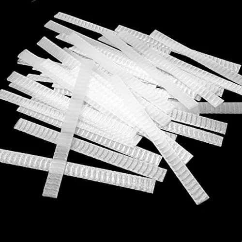 Honbay White 100PCS Makeup Brush Protector Mesh Covers | Expandable & Reusable thumbnail 1