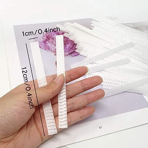 Honbay White 100PCS Makeup Brush Protector Mesh Covers | Expandable & Reusable thumbnail 2