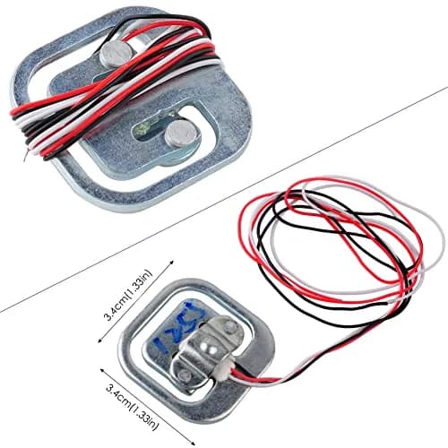 DIYmalls Load Cell 50kg Half Bridge Strain Gauge Weight Sensor HX711 Module | 4pcs Load Cell 50kg + 1pcs HX711 Module thumbnail 2