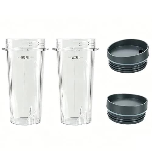 GahsElec Blender Cups Fit for Ninja, Replacement Parts 16oz | BPA Free & Dishwasher Safe thumbnail 7