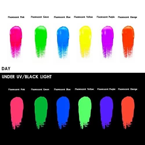 Artecho Neon Acrylic Paint Set 6 x 59ml | Vibrant Fluorescent Colors for Art & Crafts thumbnail 3