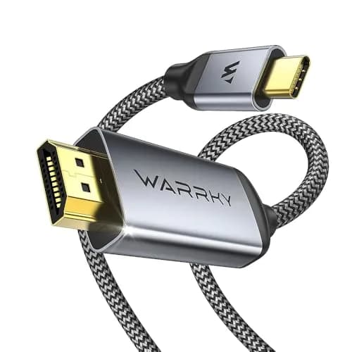 Warrky USB C to HDMI Cable 6FT (1.83m) | 4K@60Hz High-Speed Thunderbolt 3/4 Compatible thumbnail 1