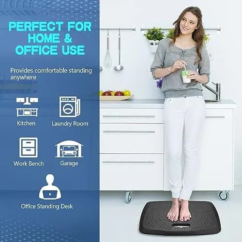 ergohead Anti Fatigue Kitchen Floor Mat Comfort Standing Mat, 17" x 22" | Relieves Fatigue & Supports Feet thumbnail 5