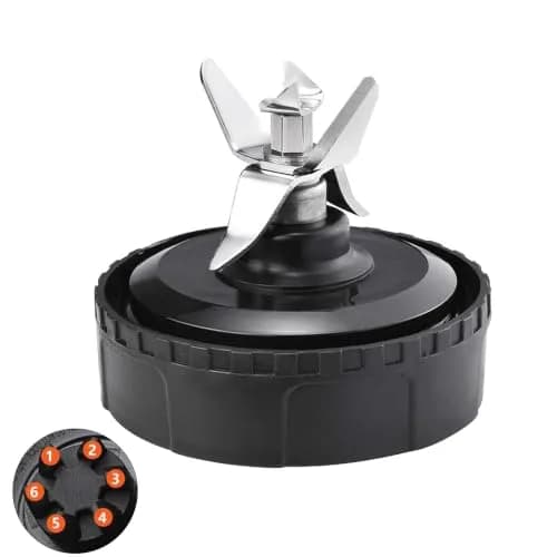 GahsElec 6-Fin Blender Blade Replacement for Ninja BL660 BL663 BL740, 8.5cm (3.35in) Diameter, 7.6cm (3in) Height | Compatible with 16oz Cups thumbnail 1
