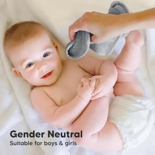 KeaBabies Baby Washcloths 10x10 in Cool Gray | Ultra-Soft Bamboo, Reusable & Absorbent for Gentle Baby Care thumbnail 8