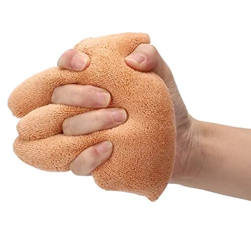 Dioche Finger Separator Cone with Elastic Band, Hand & Finger Aid for Contracture, 10cm (3.9in) Orange | Prevents Adhesion & Ulceration thumbnail 1