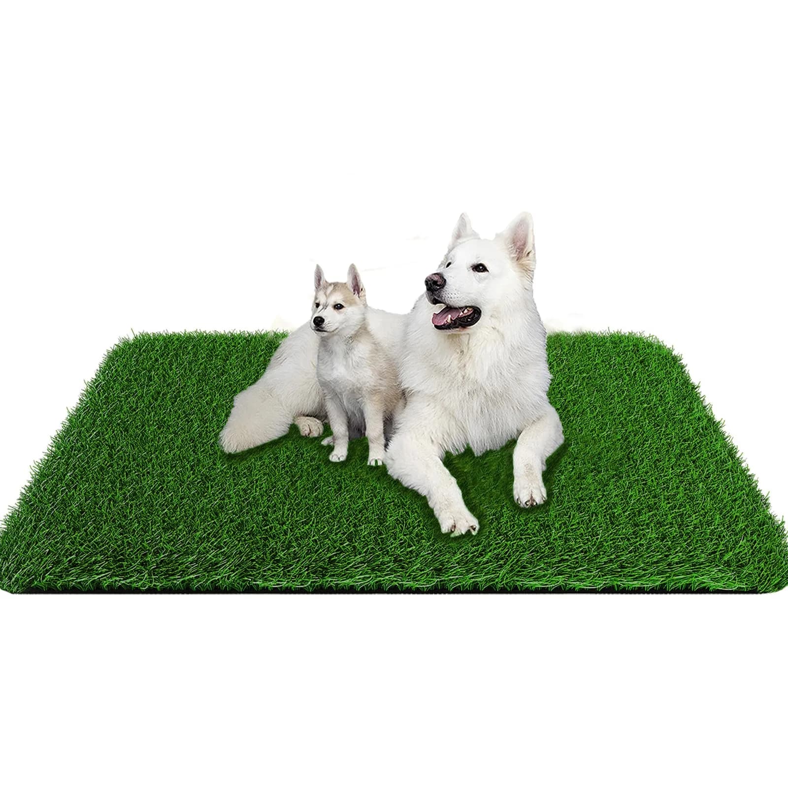 PICK FOR LIFE Artificial Grass Pad for Dogs Potty Training 130x80cm (51.2x31.5in) | Fast-Drain, Soft & Natural Look — Green