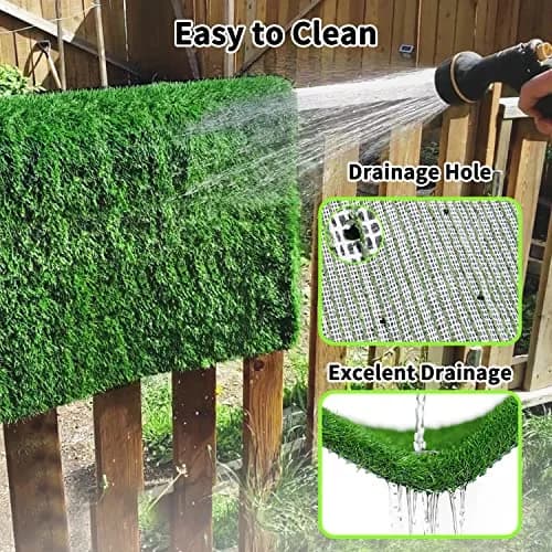 PICK FOR LIFE Reusable Dog Potty Training Grass Pad 80cm x 100cm (31.5in x 39.3in) | Fast-Drain, Easy-Clean Artificial Turf thumbnail 3