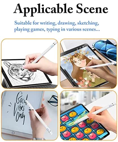 DOGAIN Active Stylus Pen White 17.8cm (7in) | Precision Digital Art & Writing for All Touchscreens thumbnail 6