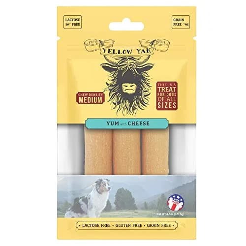 Yellow Yak Yum with Cheese Dog Treats 1 Ounce | Natural, Lactose & Gluten Free thumbnail 1