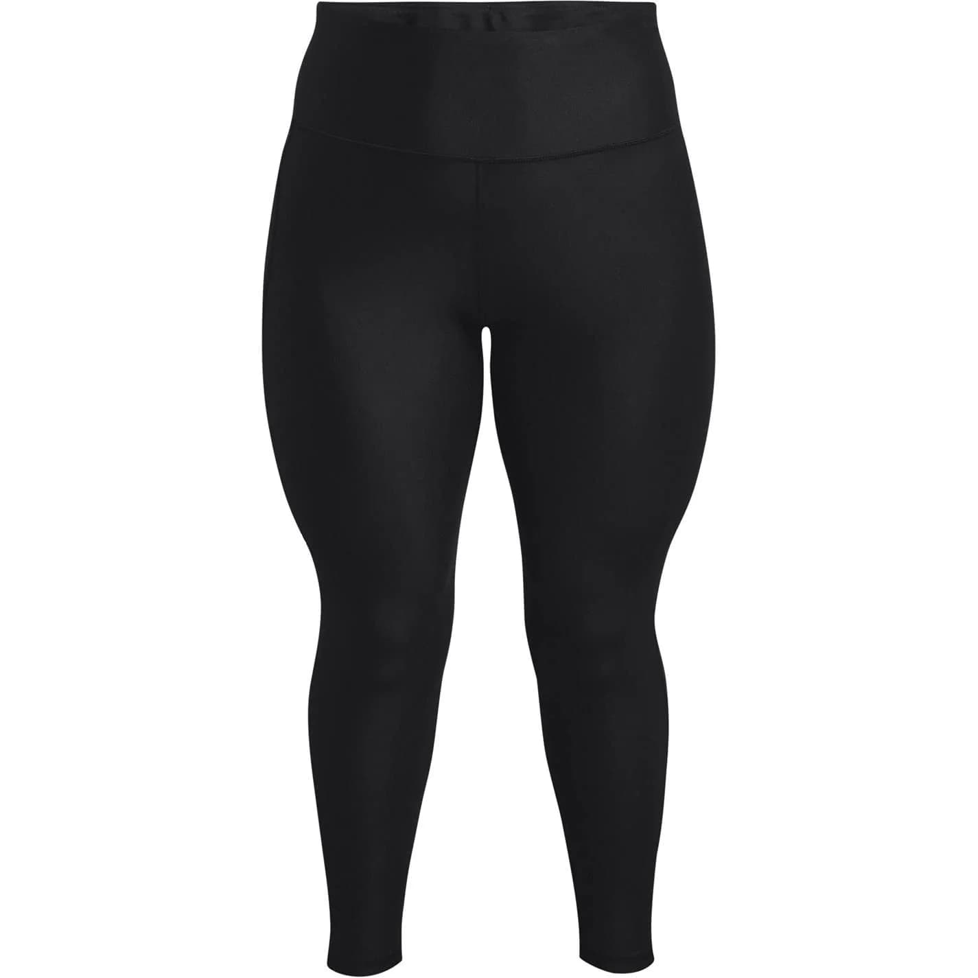 Under Armour Women's Tech High Rise Leggings Black LG | Moisture-Wicking & 4-Way Stretch - main product image