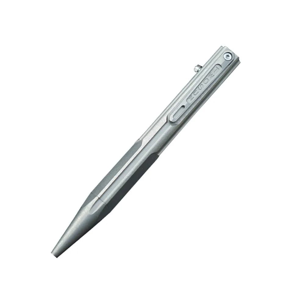 Hamans Bolt Action Pen Titanium Ballpoint Pen 120mm | Compact, Refillable, Grey - main product image