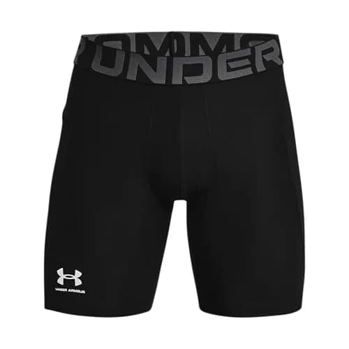 Under Armour Men's Armour HeatGear Compression Shorts Black MD | 15cm (6"inseam) thumbnail 1