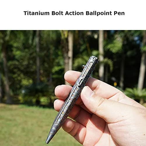 Hamans Bolt Action Pen Titanium Ballpoint Pen 120mm | Compact, Refillable, Multicolored thumbnail 2